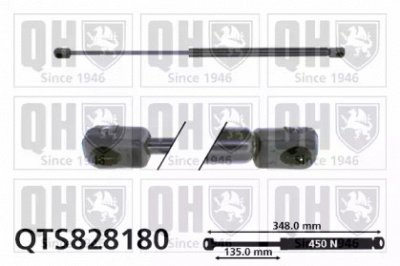 QUINTON HAZELL qts828180 -  Газовая пружина, капот